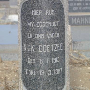 COETZEE Nick 1913-1967