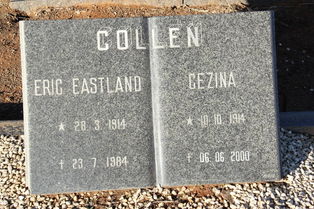 COLLEN Eric Eastland 1914-1984 &amp; Gezina 1914-2000