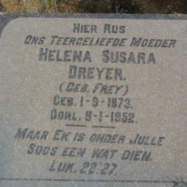 DREYER Helena Susara nee FREY 1873-1952