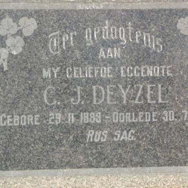 DEYZEL C.J. 1889-1967