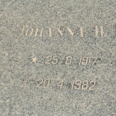 DEVENTER Johanna W.E., van 1917-1982