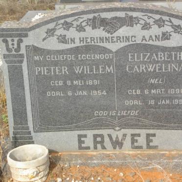 ERWEE Pieter Willem 1891-1954 &amp; Elizabeth Carwelina NEL 1898-1990