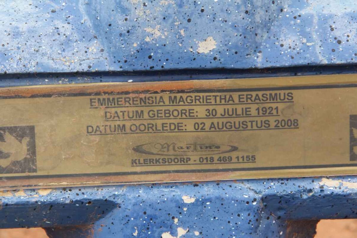 ERASMUS Emmerensia Margrietha 1921-2008