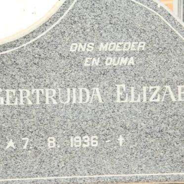 GRIFFITHS Gertruida Elizabeth 1936-