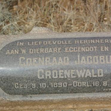 GROENEWALD Coenraad Jacobus 1890-1951