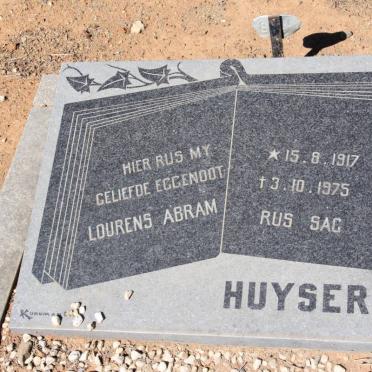HUYSER Lourens Abram 1917-1975