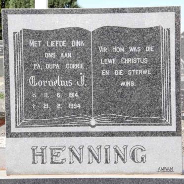 HENNING Cornelius J. 1914-1994