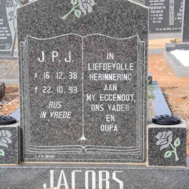 JACOBS J.P.J. 1938-1993