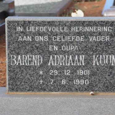 KUUN Barend Adriaan 1901-1990