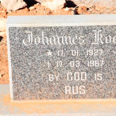 KOEN Johannes 1927-1987