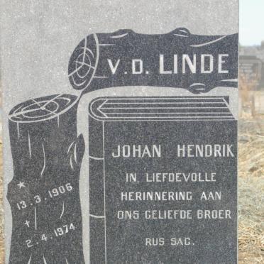 LINDE Johan Hendrik, v.d. 1906-1974