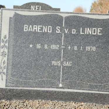 LINDE Barend S., v.d. 1912-1978 