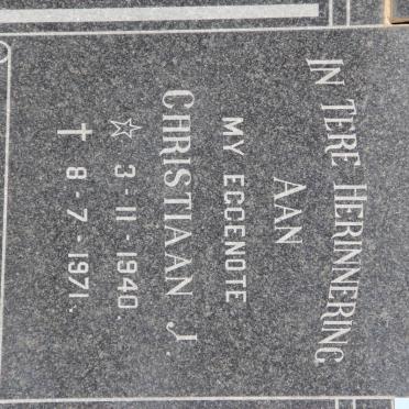 LOMBAARD Christiaan J. 1940-1971 &amp; Amanda Deneys 1966-1998