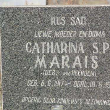 MARAIS Catharina S.P. nee VAN HEERDEN 1917-1951