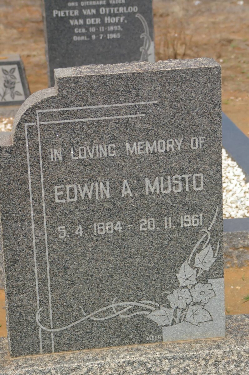MUSTO Edwin A. 1884-1961