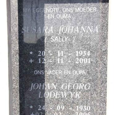 MEYER Johan Georg Lodewyk 1930-2006 &amp; Susara Johanna 1934-2001