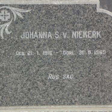 NIEKERK Johanna S., v. 1916-1969