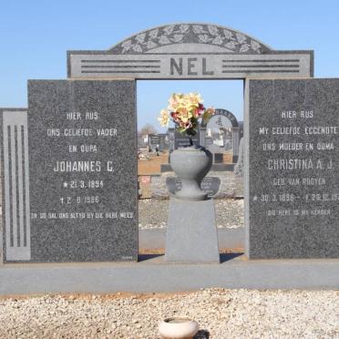NEL Johannes C. 1894-1986 &amp; Christina A.J. van ROOYEN 1896-1972