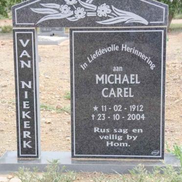 NIEKERK Michael Carel, van 1912-2004