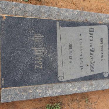 PREEZ Mara, du 1964-1964 :: DU PREEZ Mari-Anna 1964-1964