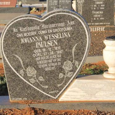 PAULSEN Johanna Wesselina 1910-1997