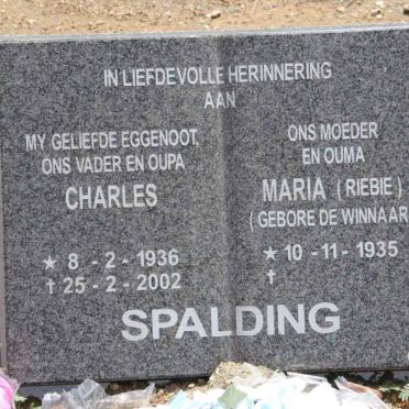 SPALDING Charles 1936-2002 &amp; Maria de WINNAAR 1935-
