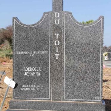 TOIT Roedolla Johanna, du 1913-2010