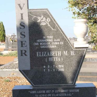 VISSER Elizabeth M.H. 1914-2000