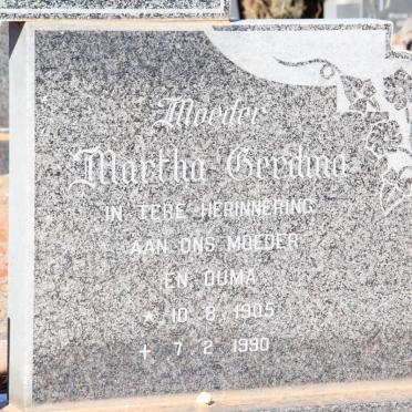 VUUREN Martha Gerdina, Janse van 1905-1990