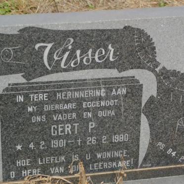 VISSER Gert P. 1901-1980