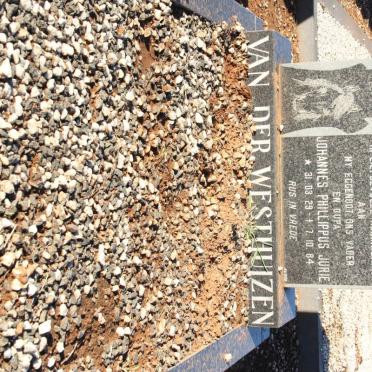 WESTHUIZEN Johannes Phillippus Jurie, van der 1929-1984