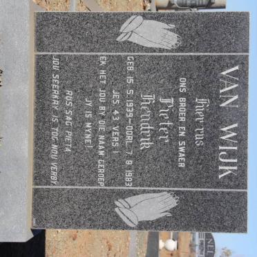 WIJK Pieter Hendrik, van 1939-1983