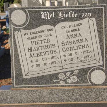 WAAL Pieter Martinus Albertus, de 1915-1997 &amp; Anna Susanna Corliena 1923-1998