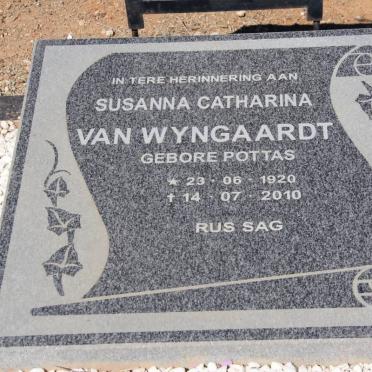 WYNGAARDT Susan Catharina, van nee POTTAS 1920-2010