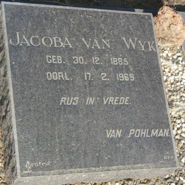 WYK Jacoba, van 1885-1969