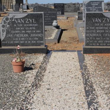 ZYL Jan Frederik Johannes, van 1914-1990 &amp; Hendrika Francina DE KOCK 1919-1997