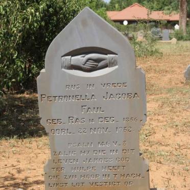 FAUL Petronella Jacoba nee RAS 1856-1932