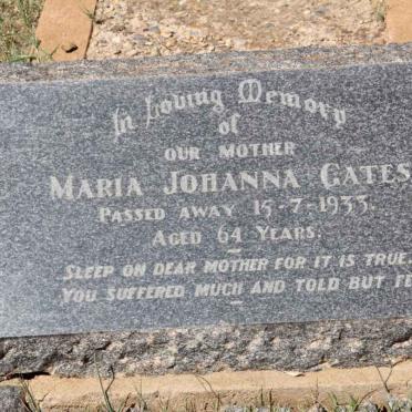 GATES Maria Johanna -1933