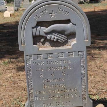 GIBSON S.J.G. nee FOURIE 1903-1944