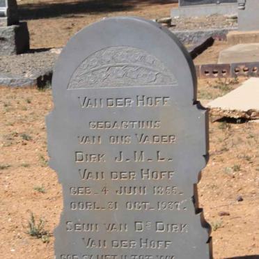 HOFF Dirk J.M.L, van der 1855-1937
