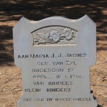 JACOBS Maria J.J. nee van ZYL -1956