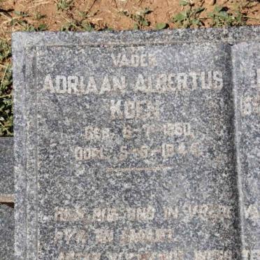 KOEN Adriaan Albertus 1860-1944 &amp; Jacoba Johanna Isabella Magdalena LOOTS