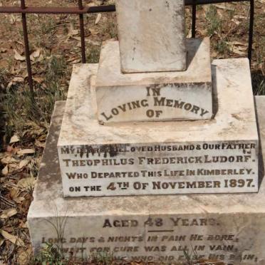 LUDORF Theophilus Frederick -1897