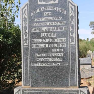 LUBBE Carel Johannes 1867-1939