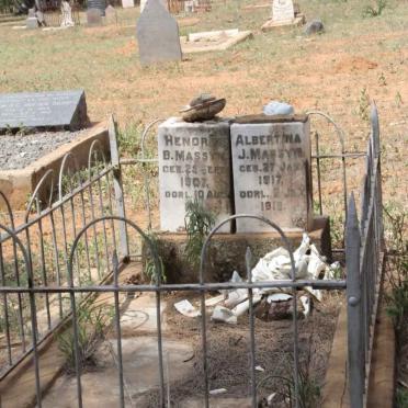 MASSYN Hendrik B. 1907-1911 :: MASSYN Albertina J. 1917-1918