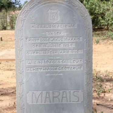 MARAIS Ernst Lodewikus 1824-1895