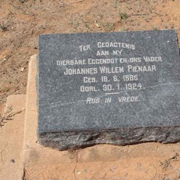 PIENAAR Johannes Willem 1885-1924