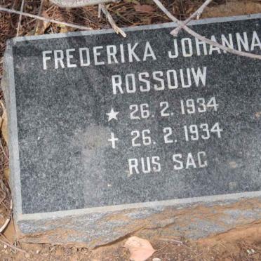 ROSSOUW Fredrika Johanna 1934-1934