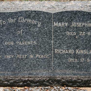 ROBERTS Richard Kinsla -1931 &amp; Mary Josephine -1930