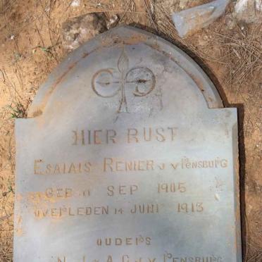 RENSBURG Esaiais Renier, J. van 1905-1913